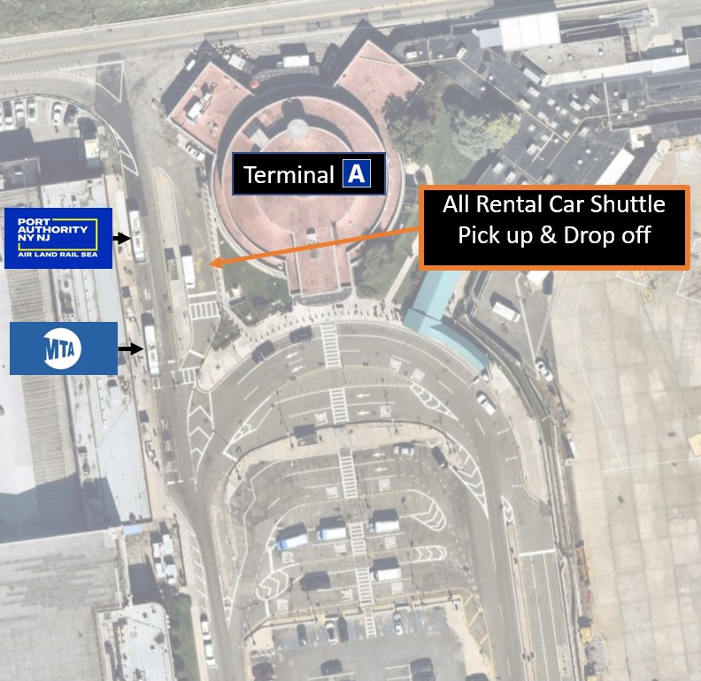 Image - LGA Rental Car Map